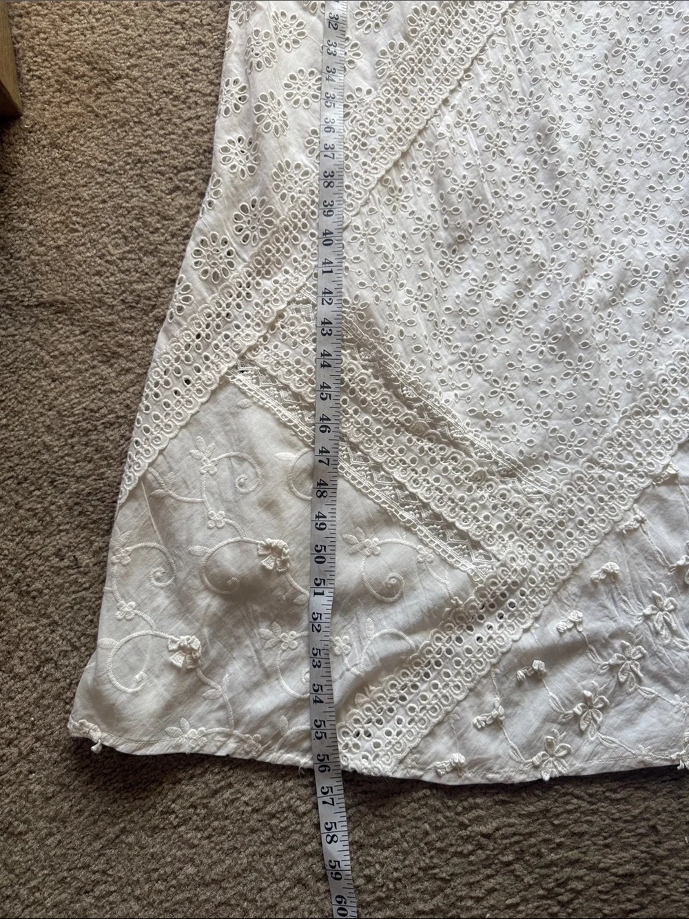 Jade 🌞GIGI White Eyelet Maxi Dress with V-Neck